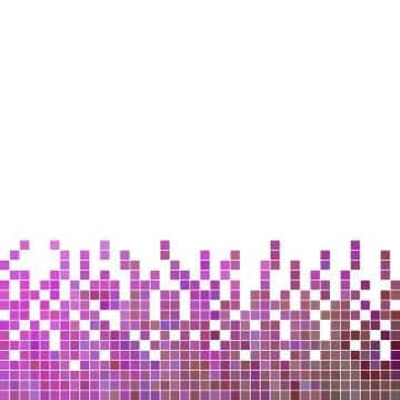 Abstract vector square pixel mosaic background Stock Illustration