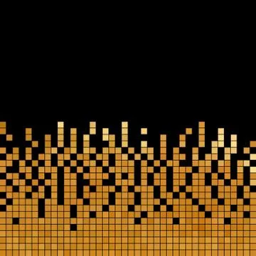 Abstract vector square pixel mosaic background Stock Illustration