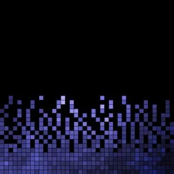 Abstract vector square pixel mosaic background Stock Illustration