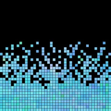 Abstract vector square pixel mosaic background 库存插图
