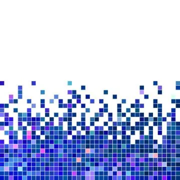 Abstract vector square pixel mosaic background 库存插图