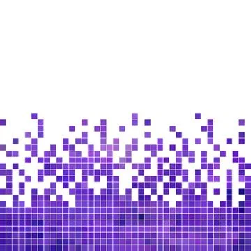 Abstract vector square pixel mosaic background Stock Illustration