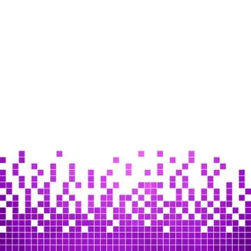 Abstract vector square pixel mosaic background Stock Illustration