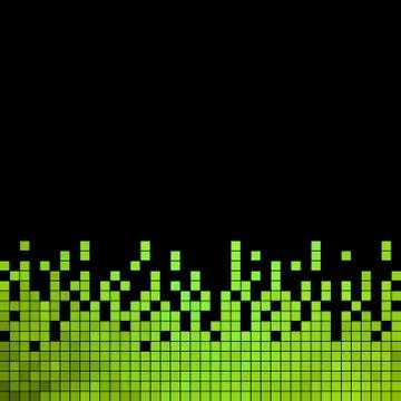 Abstract vector square pixel mosaic background Illustrazione stock