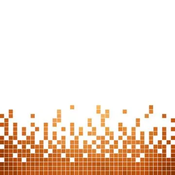 Abstract vector square pixel mosaic background Stock Illustration