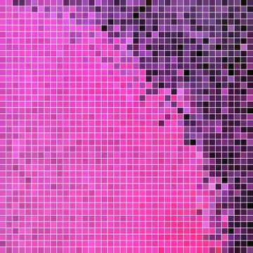 Abstract vector square pixel mosaic background Illustrazione stock
