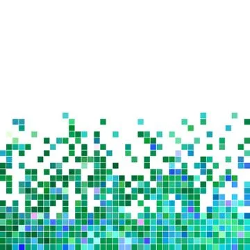 Abstract vector square pixel mosaic background Illustrazione stock