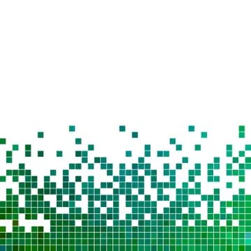 Abstract vector square pixel mosaic background Stock Illustration