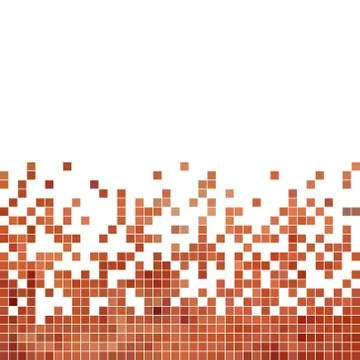 Abstract vector square pixel mosaic background Stock Illustration