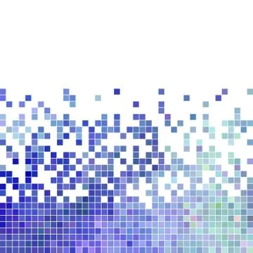 Abstract vector square pixel mosaic background Stock Illustration