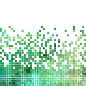 Abstract vector square pixel mosaic background Stock Illustration