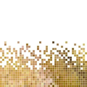 Abstract vector square pixel mosaic background Stock Illustration
