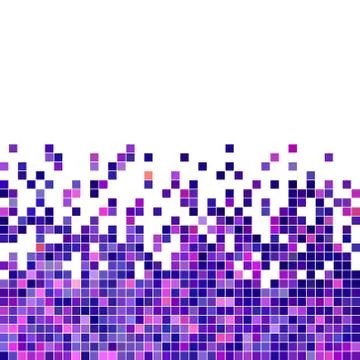 Abstract vector square pixel mosaic background 스톡 일러스트