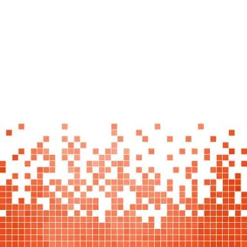 Abstract vector square pixel mosaic background Stock Illustration