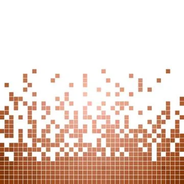 Abstract vector square pixel mosaic background Stock Illustration