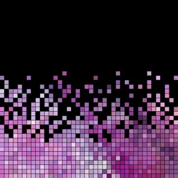 Abstract vector square pixel mosaic background Stock Illustration