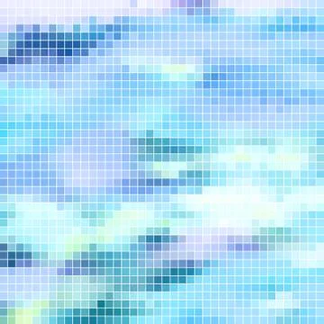 Abstract vector square pixel mosaic background Stock Illustration