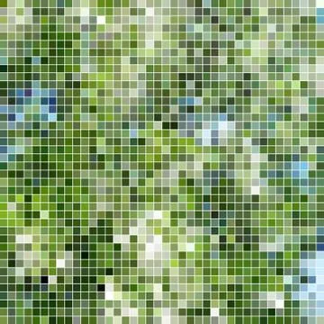 Abstract vector square pixel mosaic background Stock Illustration