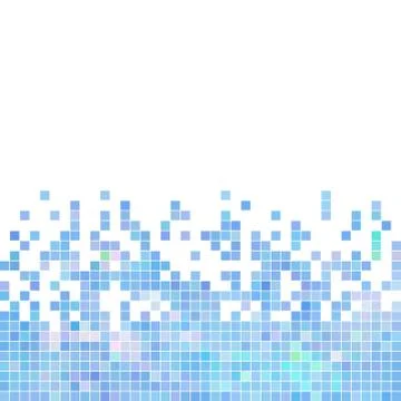 Abstract vector square pixel mosaic background Illustrazione stock