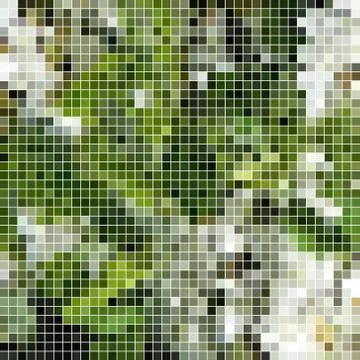 Abstract vector square pixel mosaic background 库存插图