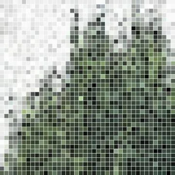 Abstract vector square pixel mosaic background Stock Illustration