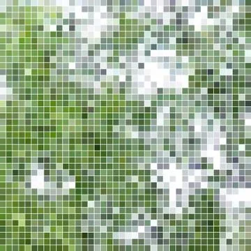 Abstract vector square pixel mosaic background Stock Illustration