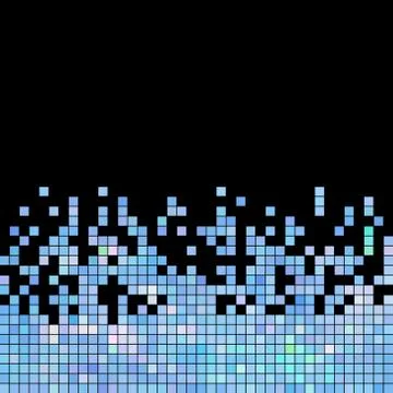 Abstract vector square pixel mosaic background Stock Illustration