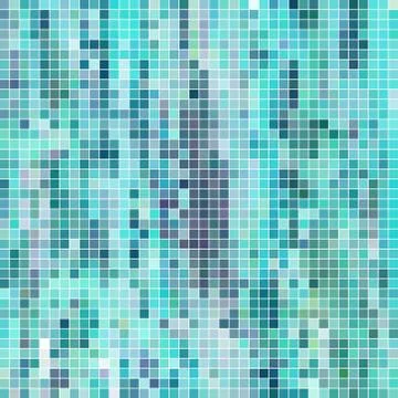 Abstract vector square pixel mosaic background Stock Illustration