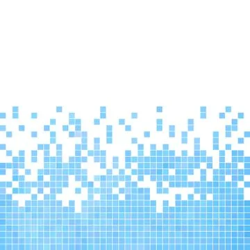 Abstract vector square pixel mosaic background Stock Illustration