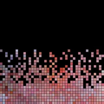 Abstract vector square pixel mosaic background Stock Illustration