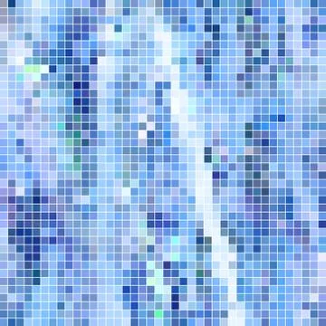 Abstract vector square pixel mosaic background Stock Illustration