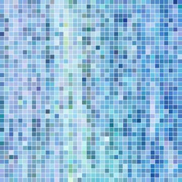 Abstract vector square pixel mosaic background Stock Illustration