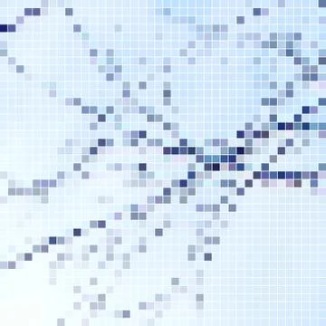 Abstract vector square pixel mosaic background Stock Illustration
