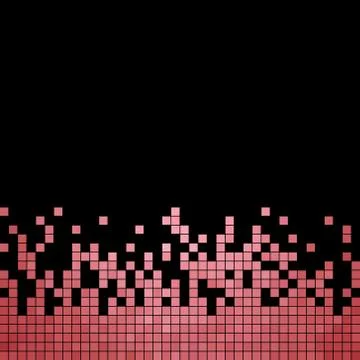 Abstract vector square pixel mosaic background Stock Illustration