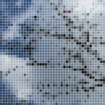 Abstract vector square pixel mosaic background Stock Illustration