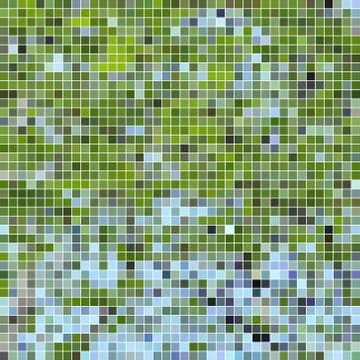 Abstract vector square pixel mosaic background Stock Illustration
