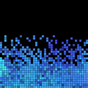 Abstract vector square pixel mosaic background 스톡 일러스트