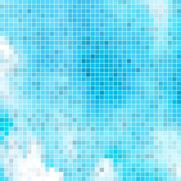 Abstract vector square pixel mosaic background Stock Illustration