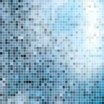 Abstract vector square pixel mosaic background 库存插图
