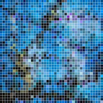 Abstract vector square pixel mosaic background Stock Illustration