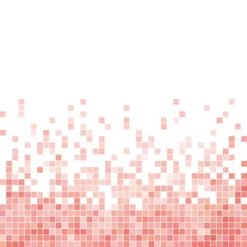 Abstract vector square pixel mosaic background Stock Illustration