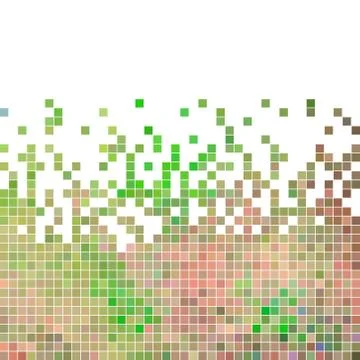 Abstract vector square pixel mosaic background Stock Illustration