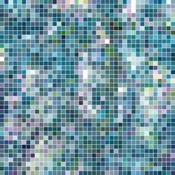 Abstract vector square pixel mosaic background Stock Illustration