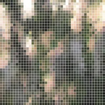 Abstract vector square pixel mosaic background Illustrazione stock