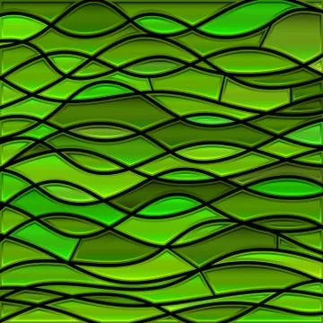 Abstract vector stained-glass mosaic background Stock Illustration