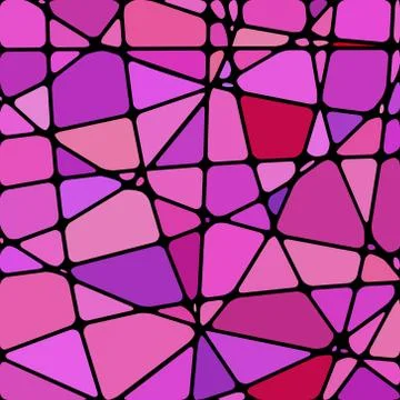 Abstract vector stained-glass mosaic background Stock Illustration