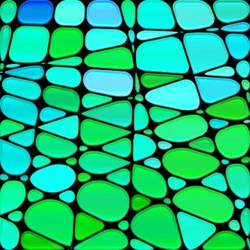 Abstract vector stained-glass mosaic background Stock Illustration