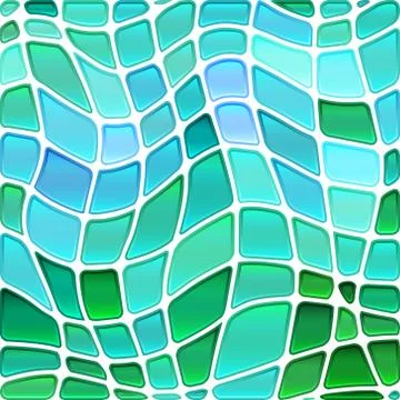 Abstract vector stained-glass mosaic background Stock Illustration