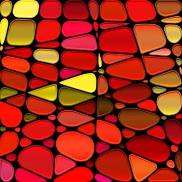 Abstract vector stained-glass mosaic background Stock Illustration