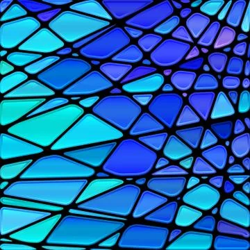 Abstract vector stained-glass mosaic background Stock-Illustration